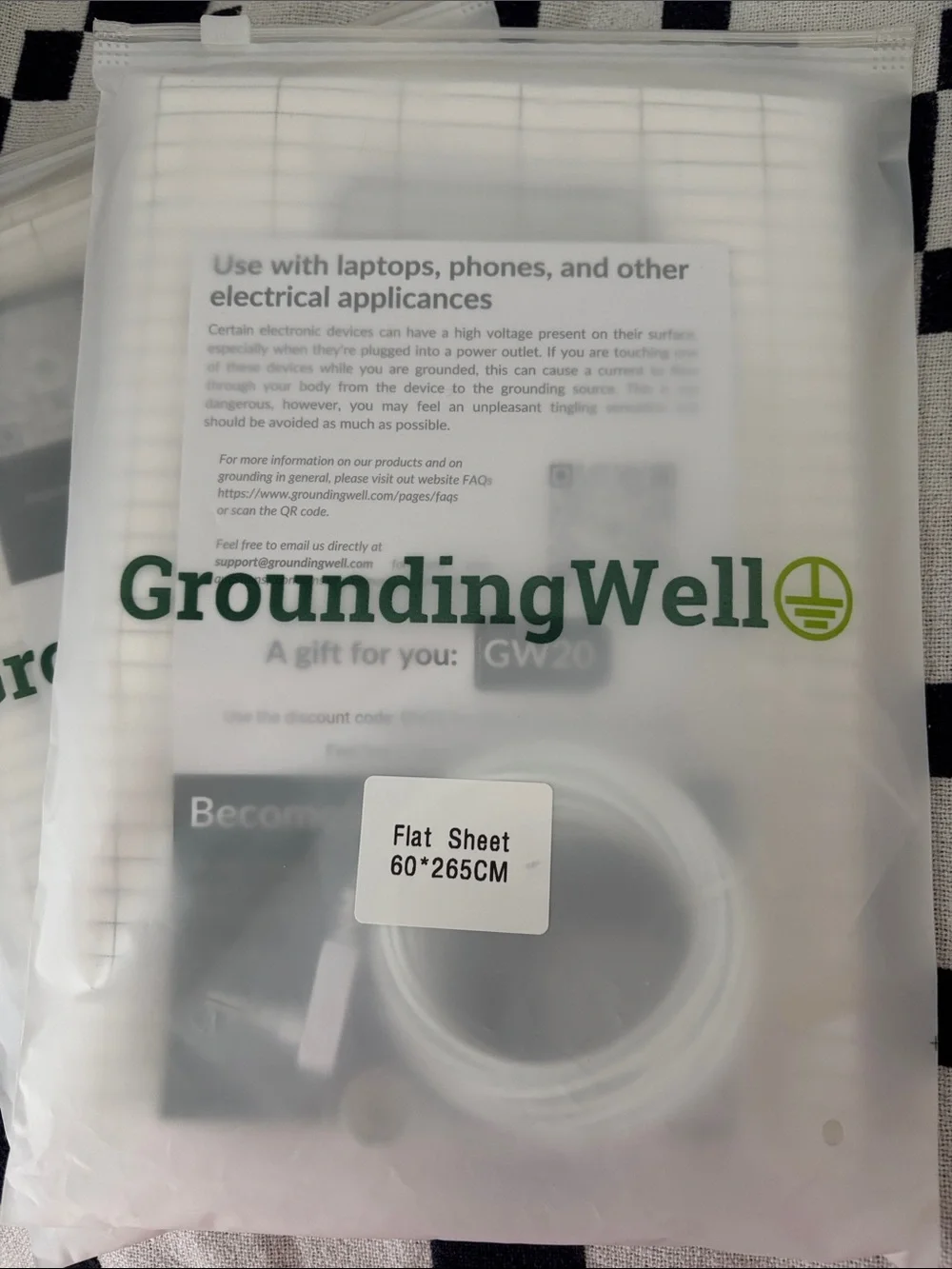 Grounding Well flat sheet